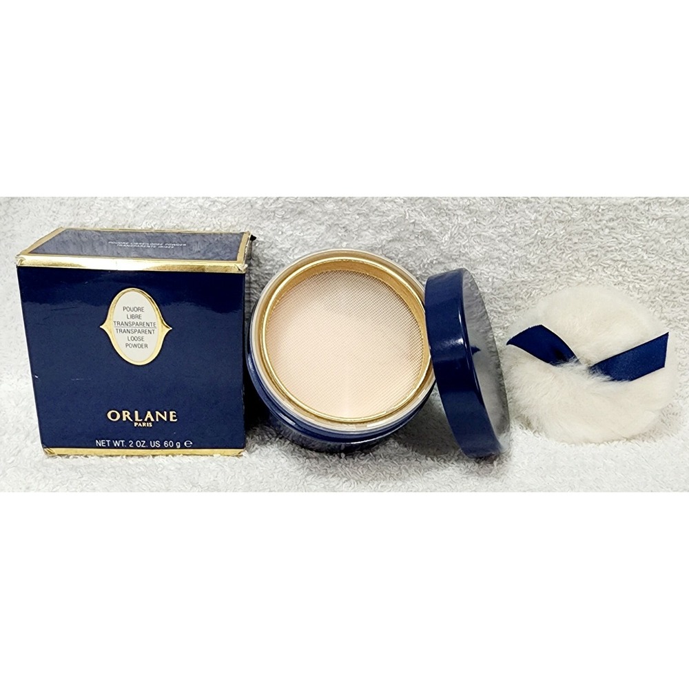 Orlane Paris TRANSPARENTE IRISEE Loose Powder Transparent Puff 2 oz/60g New RARE